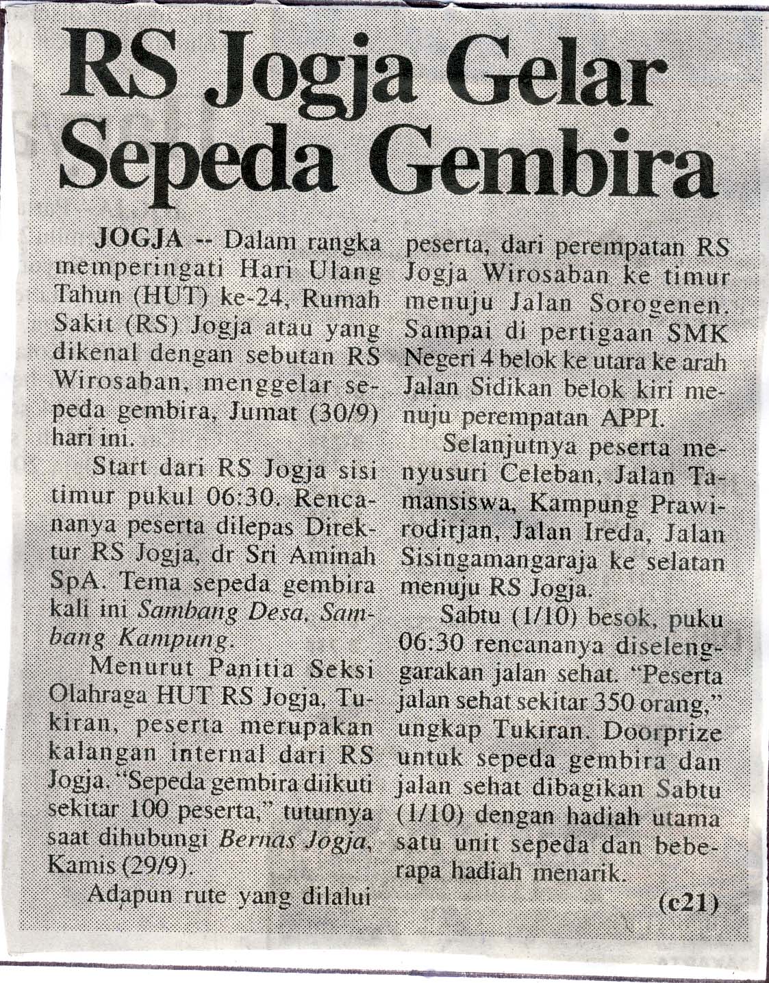 Kliping jogja terbaru